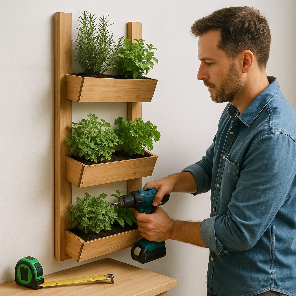 DIY-Anleitung: So bauen Sie Ihre eigene vertikale Kräuterwand