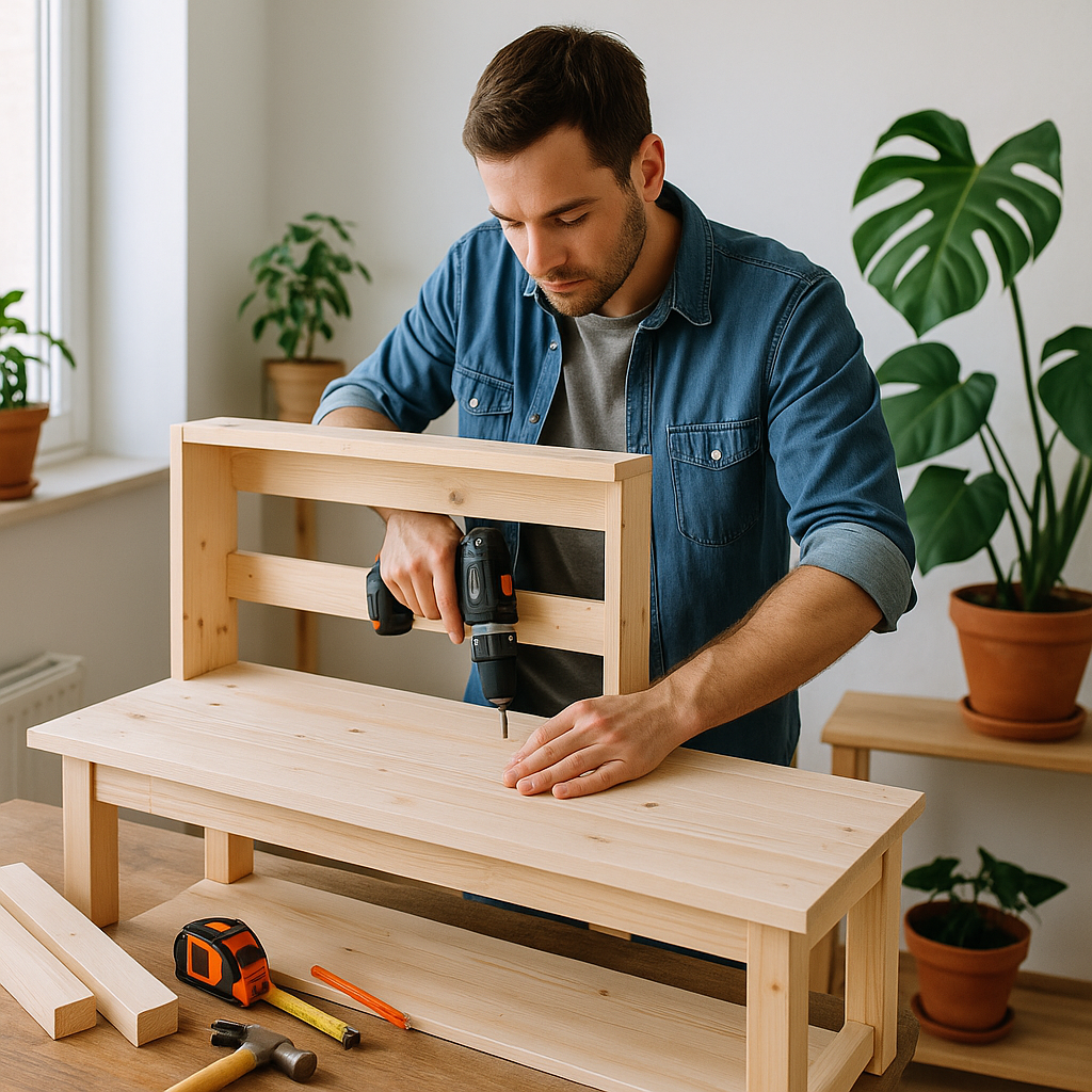 DIY-Anleitung: So bauen Sie Ihren eigenen Holzpflanztisch
