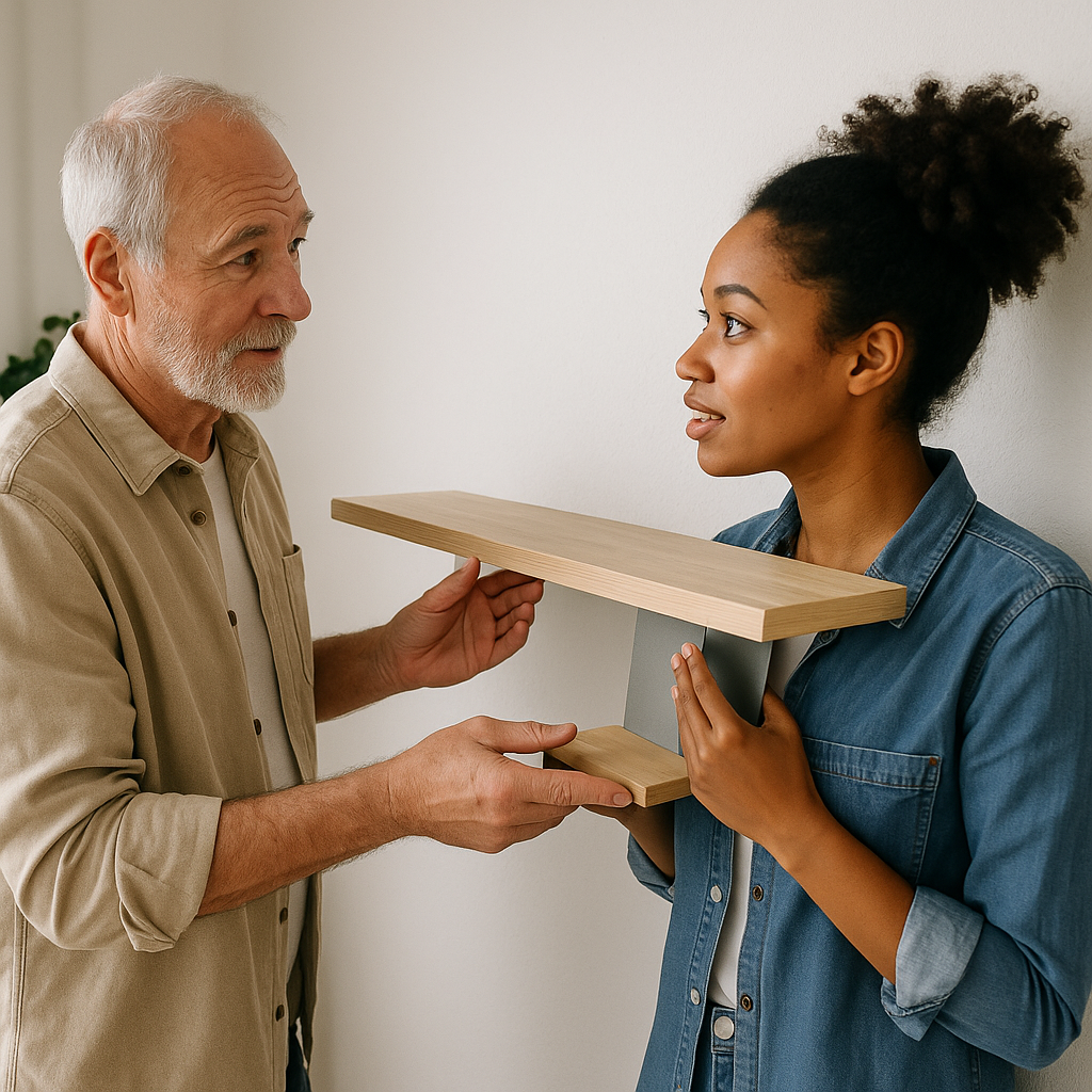DIY-Anleitung: So installieren Sie ein Regal ohne Bohren
